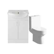 Frome 550mm Vanity Unit and Basin c/w WC Suite